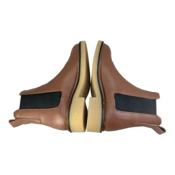 Everlane The Italian Leather Chelsea Boot Tobacco Brown Womens Size 5 - Picture 6 of 8